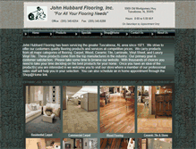 Tablet Screenshot of johnhubbardflooring.com